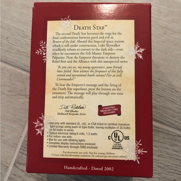 Hallmark Keepsake Star Wars Death Star Ornament - Picture 2 of 2